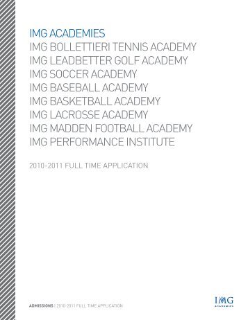 IMG ACADEMIES IMG BOLLETTIERI TENNIS ACADEMY IMG ...