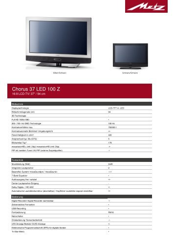 Datenblatt Metz Chorus