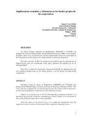 Implicaciones contables y tributarias en los fondos propios de las ...