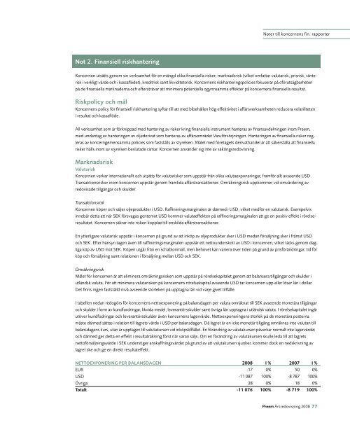 Finansiella dokument - Preem