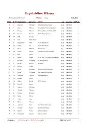 Ergebnisliste MÃ¤nner - Laufzeiterfassung