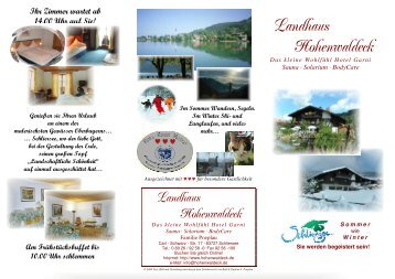 Landhaus Hohenwaldeck Hotel Garni am Schliersee