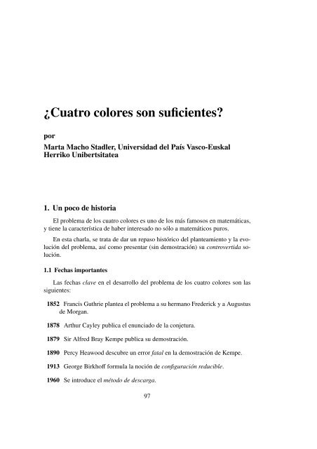 Â¿Cuatro colores son suficientes? - Casanchi