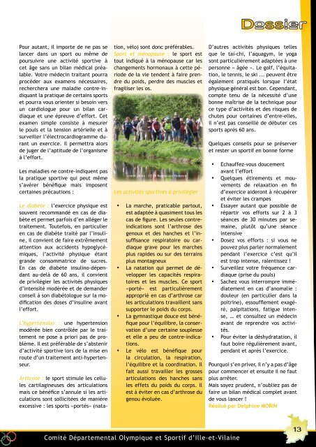 CDOS Magazine - Le sport en Ille-et-Vilaine