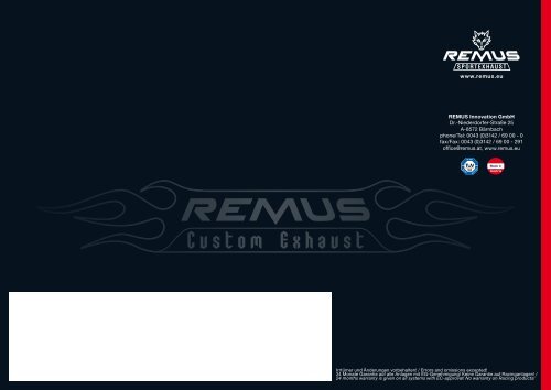 PDF Katalog als download - Remus