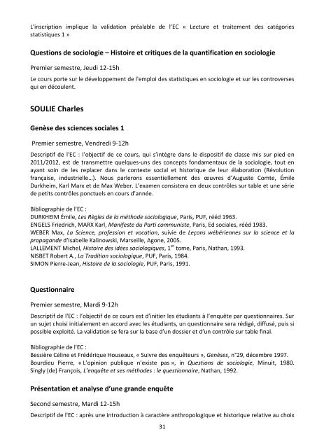 presentation des cours dispenses en licence de ... - Université Paris 8