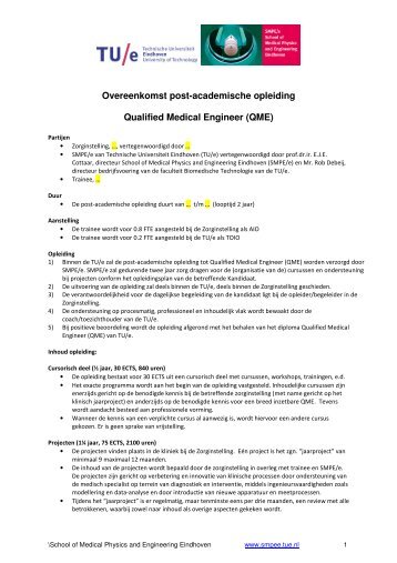 Overeenkomst post-academische opleiding Qualified Medical ...