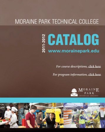 catalog - Moraine Park Technical College