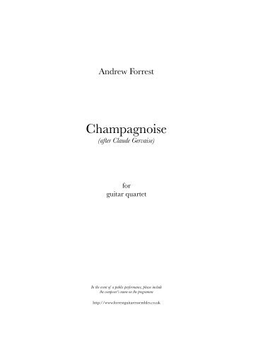 Champagnoise - Forrest Guitar Ensembles
