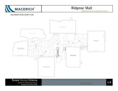 Ridgmar Mall Food Court Criteria - Macerich