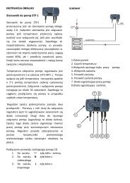 INSTRUKCJA OBSÅUGI Sterownik do pomp STP 1 - Salus