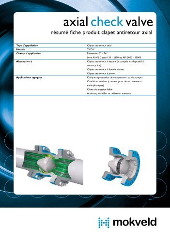 axial checkvalve