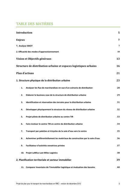 plan stratÃ©gique pour le transport de marchandises en rÃ©gion de ...