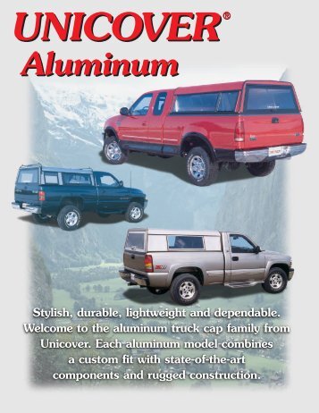 Unicover Aluminum Brochure - Stonebrooke Equipment