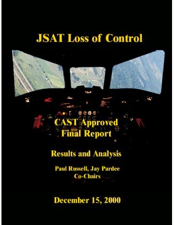 JSAT Loss of Control - Commercial Aviation Safety Team