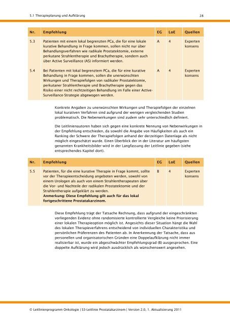 S3-Leitlinie Prostatakarzinom - AWMF