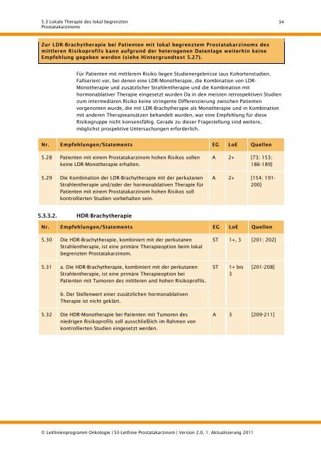 S3-Leitlinie Prostatakarzinom - AWMF