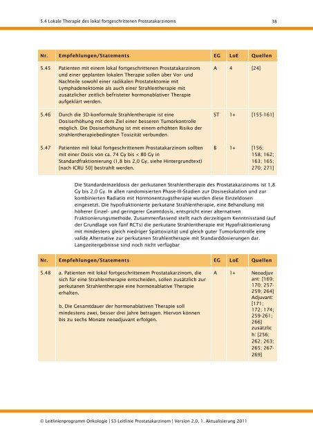 S3-Leitlinie Prostatakarzinom - AWMF