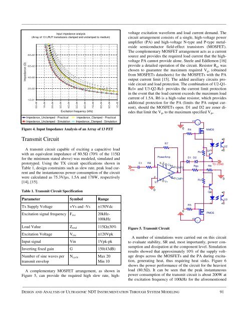 Design and Analysis of Ultrasonic NDT Instrumentation ... - IJME