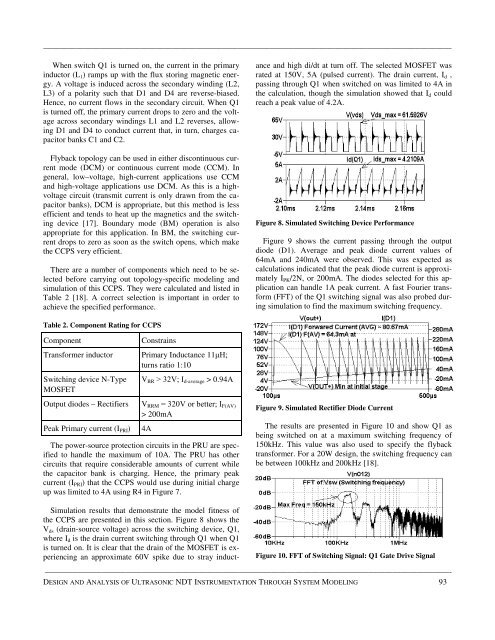 Design and Analysis of Ultrasonic NDT Instrumentation ... - IJME