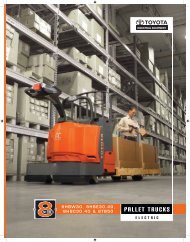 Pallet truckS - Toyota Material Handling, U.S.A., Inc.