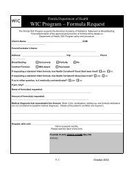 WIC Program â Formula Request - Miami-Dade County Health ...