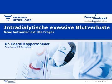 Intradialytische exessive Blutverluste - OEANPT