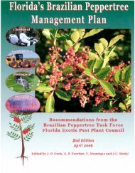 Brazilian Pepper Management Plan - Florida Exotic Pest Plant Council