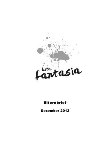 Elternbrief Dezember 2012 - Kita Fantasia