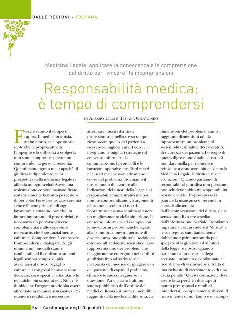 Cardiologia negli Ospedali nÂ° 192 Marzo / Aprile 2013 - Anmco