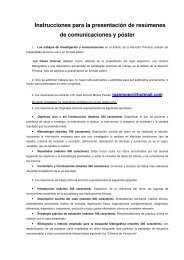 Instrucciones para la presentaciÃ³n de resÃºmenes de ... - SAMG.es