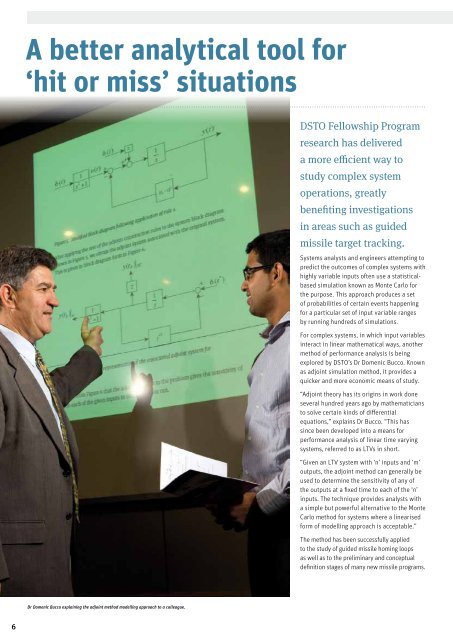 DSA Volume 1 Issue 4 December 2010 - Defence Science and ...