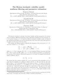 The Heston stochastic volatility model: nonlinear filtering and ...