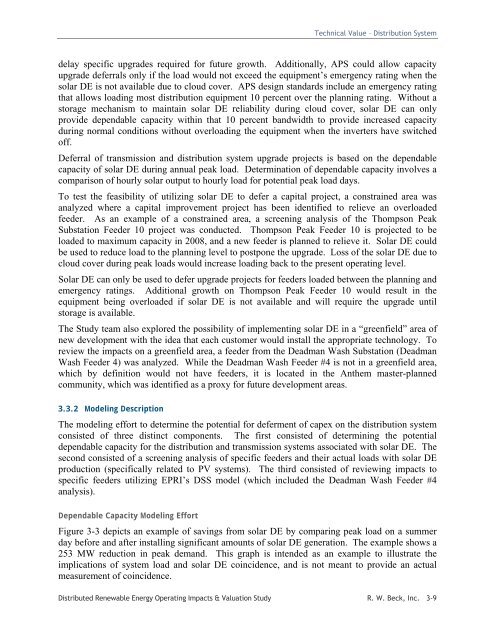 Distributed Renewable Energy Operating Impacts and Valuation Study