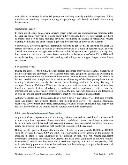 Distributed Renewable Energy Operating Impacts and Valuation Study