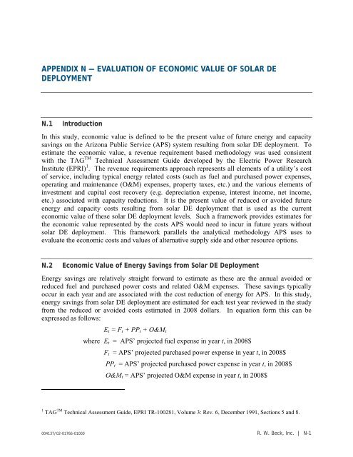 Distributed Renewable Energy Operating Impacts and Valuation Study