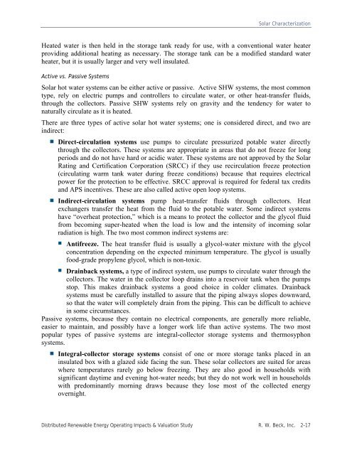 Distributed Renewable Energy Operating Impacts and Valuation Study