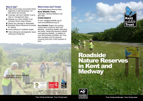 Roadside Nature Reserves leaflet.pdf - Kent Wildlife Trust