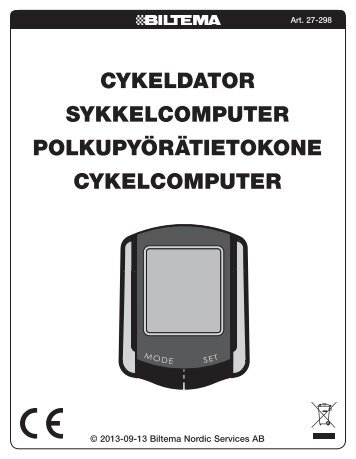 27-298 manual.indd - Biltema