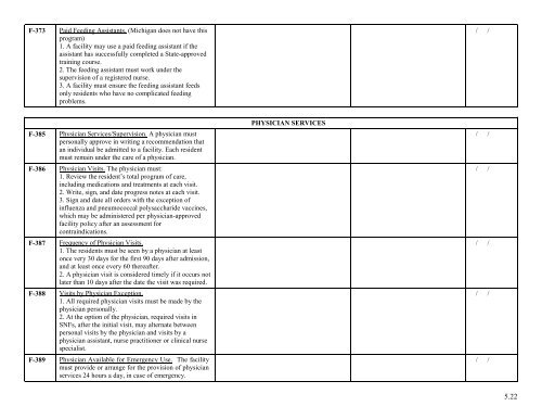 Facility Self-Assessment (Mock Survey) Tool - Nursing Home Help