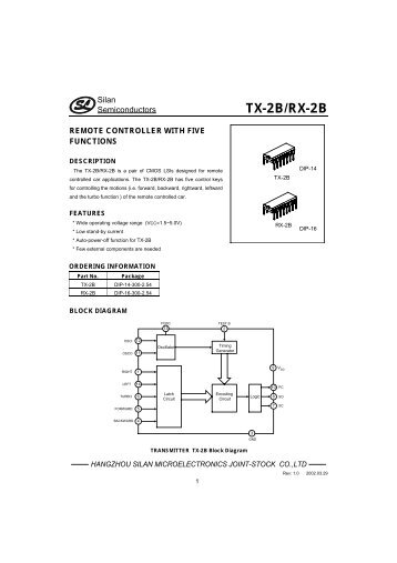 TX-2B/RX-2B - EEWeb