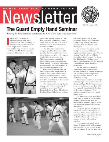 April 2007 - The World Tang Soo Do Association