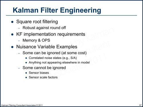 Fundamentals of Kalman Filtering and Applications to GNSS