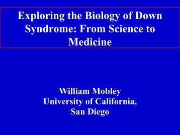 Dr. Mobley's powerpo.. - Down Syndrome Association of Greater St ...