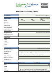 Anmeldungsformular zum Ausdrucken.xlsx - Stadtwerke Eschwege ...