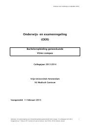 en Examenreglement Bachelor VUmc-compas - Vrije Universiteit ...