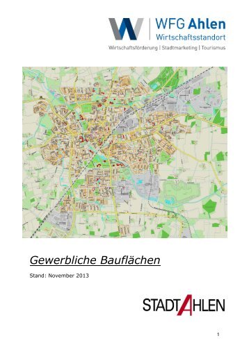 Zusammenstellung Gewerbeimmobilien - WFG Ahlen