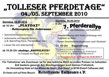 âTOLLESER PFERDETAGE PFERDETAGE ... - Weyrauch