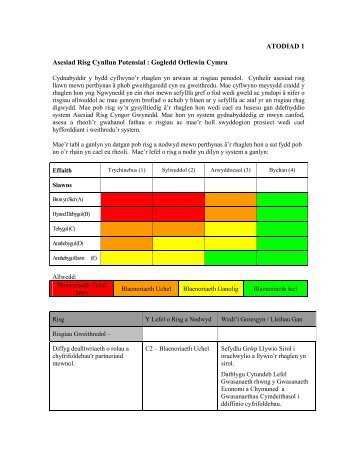 ATODIAD 1 Asesiad Risg Cynllun Potensial ... - Cyngor Gwynedd