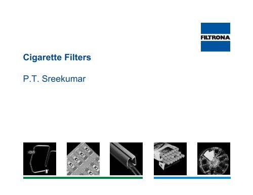 Cigarette Filters P.T. Sreekumar